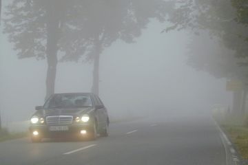 Вождение автомобиля во время тумана